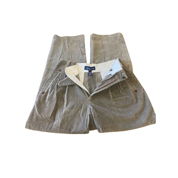 Ralph Lauren Men 10 Pants Corduroy Khaki Vintage - Picture 1 of 4